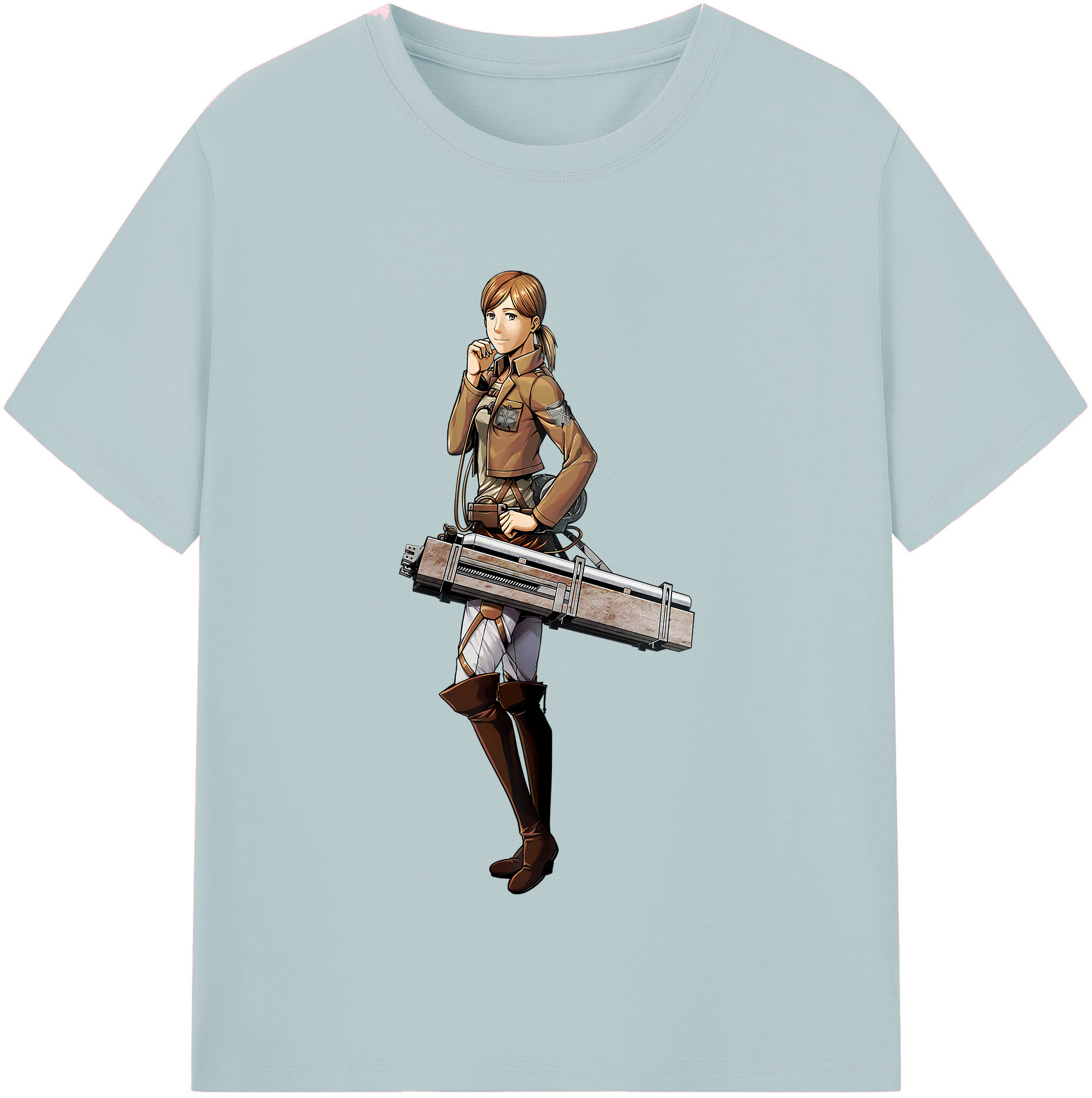 （画像用） 進撃の巨人 Attack on Titan 綿100％半袖Tシャツ（フロントプリント）